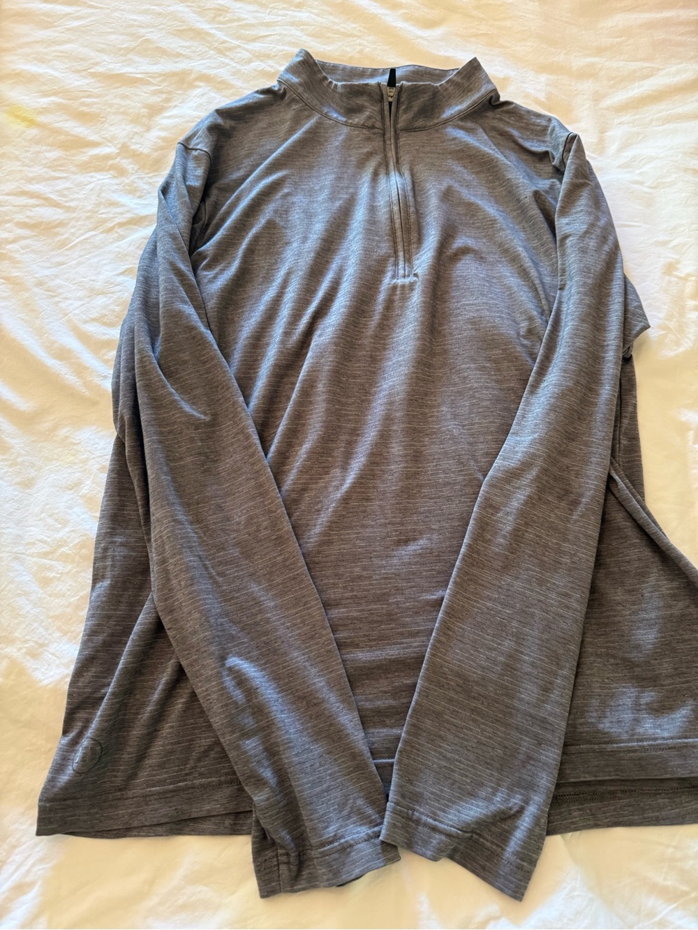 Travis Matthew Lightweight Gray Quarter-Zip Pullover